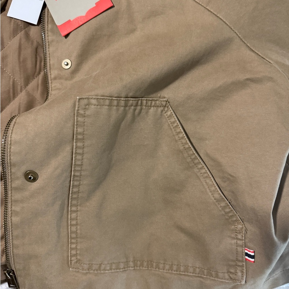 Hunter Women's Khaki Utility Jacket with Brown Corduroy Collar - Picture 11 of 14